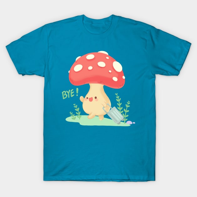 mushroom going on vacation T-Shirt by BiillustrationID